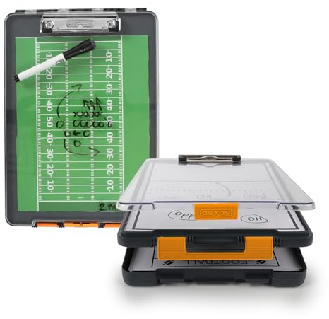 Dexas 5717-804 Clearview Clipcase Dry Erase Clipboard, ABS PP SAN Alloy Steel, Orange