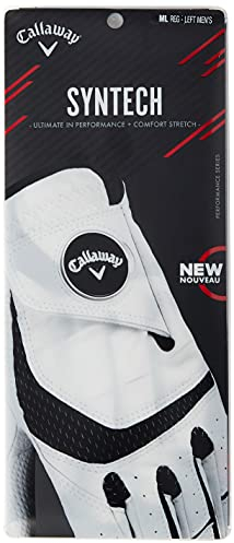 Callaway Golf Herren Syntech Handschuh, L, Weiß