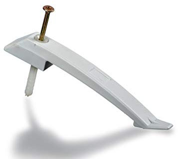 Kimmel 21-400-0031 Single Bracket Attachment Cable Clamping disc with Nail Dowel (Pack of 10), Light Grey, Einzelkabelbügel