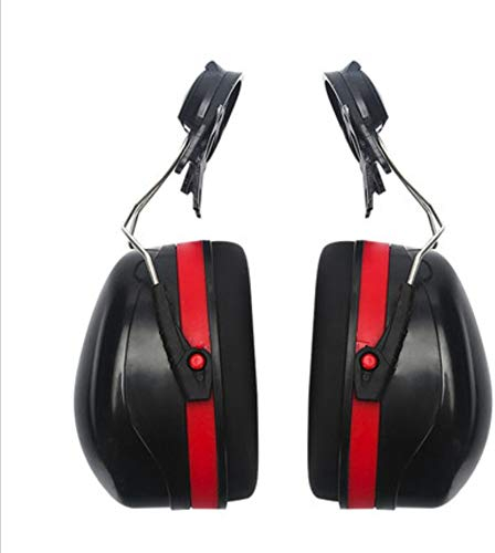 Les cache-oreilles Uobeketo peuvent être installés sur un casque - Blocage du bruit amovible - Protection auditive pour chantier de construction - Casque de sécurité monté sur capuchon