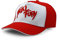 EIKOU Terry Bogard Cap, verstellbar, Fatal Fury, Bestickt & Braid The King of Fighters Cap Unisex Erwachsene Mütze, rot,