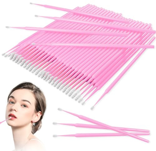 Simsky 200 Pezzi Microbrush Micro Applicatori Ciglia Microbrush, Micro Pennelli Applicatori Ciglia, Applicatore Mascara, Microbrush Monouso, Scovolino Monouso Mascara, per Ciglia Estensioni