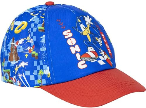 CERDÁ Life'S Little Moments Gorra Infantil con Visera de Sonic, Azul, Talla única Unisex niños