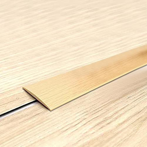 Övergångsprofil självhäftande täcklist, vinyl övergångslist, golv laminat utjämningsprofil, multifunktionell vit fönsterlist, platt list, prydnadslist (1, lönnfärg, 2 m)