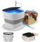 Minilavadoras Portatiles ， Minilavadoras Portatiles 9L Con Blu-Ray 360°,Pantalla Táctil ， Lavadora de Viaje para Acampar,Hogar,Viajes