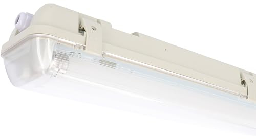 Proventa Feuchtraumleuchte mit LED-Röhren 120 cm 2x 14W neutralweiß IP65 G13