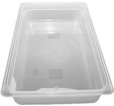 Contenitore GN 1/1 100 mm in polipropilene trasparente