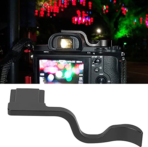 Generic Calda -thumb, Dissolvenza -prevenzione CNC Elaborazione Porta del Pollice per Scarpe Calde per la Fotocamera A7M2 Mirrorless (BLACK)