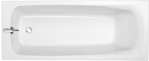 Jacob Delafon - Baignoire Rectangulaire STIL - Pieds Réglables Quick Clip, Vidage en Pied - Surface Lisse, Antibactérienne - Fabrication Française - 170 x 70 cm - Acrylique, Blanc - E60532-00