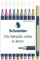 Schneider Paint-It Metallic Rollerball 050 (Strichstärke 0,4 mm, hochmetallische Tinte, schnelltrocknend, Gehäuse aus 88% biobasiertem Kunststoff) 10 Stück sortiert