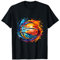 Basketball Ball in schönen bunten Farben Basketballer T-Shirt