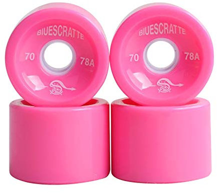 Wdfnexalai 4 x 78 A hårdhet skateboardhjul 70 x 51 mm longboard rulldelar rosa