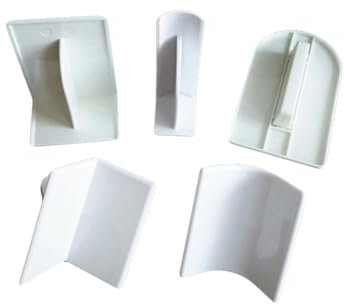 Cabilock 5pièces Spatule Lissante pour Fondant Lisseurs De Surface Et Angle Outils De Pâtisserie pour Gâteaux Et Décoration De Pâtisserie
