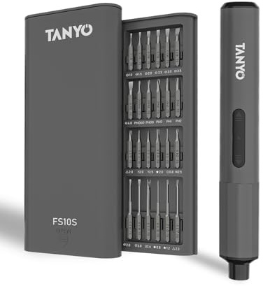 TANYO Mini Cacciavite Elettrico, 51 In 1 Cacciavite Elettrico di Precisione con 400mAh Batterie, Set Giravite Elettrico per Telefoni, Giocattoli, Computer, Occhiali e altri Apparecchi Elettronic