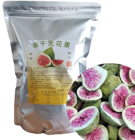 BaiLiSnacky Fichi Liofilizzati 100g Consistenza Croccante Ideali Per Porridge Yogurt E Frullati Vegano E Vitamine Preservate Pronto Da Mangiare Snack