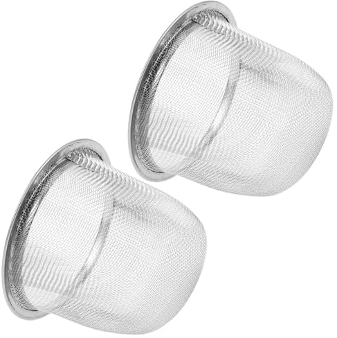 SILENRADAWN Infusores de Tetera de Acero Inoxidable 2 Piezas, Colador de Té Malla Fina, 6 CM de Diámetro, Adecuado para Restaurantes y Uso Diario