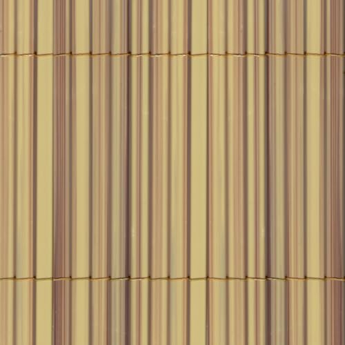 TENAX Colorado 1,00x5 m Naturale, Canniccio Sintetico a Canne Intere da 7mm, Schermante Frangivista in PVC per Giardino, Balcone e Terrazza