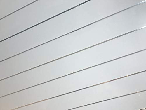 5 Twin Chrome PVC Bathroom Cladding Shower Wall & Ceiling Panels