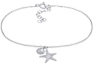 Elli Armband Damen Seestern Muschel Meer Maritim Sommer Trend in 925 Sterling Silber