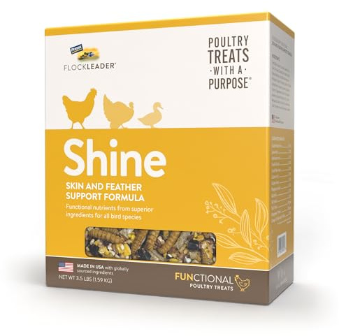 FLOCKLEADER Shine, Functional Poultry Treats for Skin and Feather Support, 3.5 lb