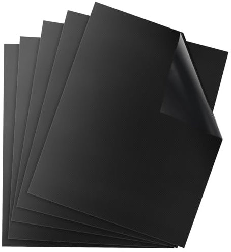 DIKER Griglia Tappetino Grill, Stuoie da Forno Antiaderente per Barbecue, Carta BBQ, Griglia per Garbecue Mat Riutilizzabili per Griglia a Carbone Gas Forno Elettrico Set di 5 pezzi 40x60cm