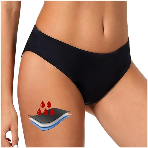 Audasi Maillot de Bain menstruel Femme Bas de Maillot de Bikini Bain Menstruel pour Femme et Adolescente Culotte menstruelle Piscine Bikini menstruelle Piscine（S）