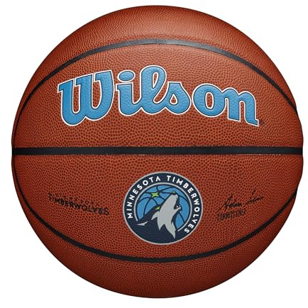 WILSON NBA Team Alliance Basketball - Minnesota Timberwolves, Size 7-29.5