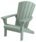 Keter Troy Adirondack Gartenstuhl, wetterfest & pflegeleicht, Holzoptik, Vintage Grün, 81x93x96,5 cm, ideal für Garten, Terrasse & Balkon
