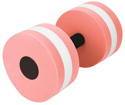 ANGGREK Ensemble D'Haltères Flottants Équipement de Fitness Aquatique Haltères en Mousse pour Exercices Aquatiques Entraînement de Natation (rose et blanc)