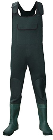 Dirt Boots Neoprene Chest Waders 100% Waterproof Coarse Fishing Muck Wader (7, Green)
