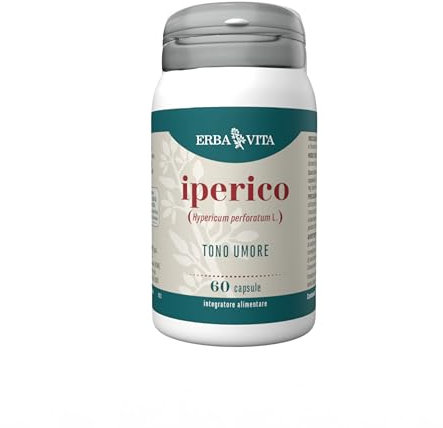 ERBA VITA Integratore Alimentare di Iperico - 60 Capsule, Utile al rilassamento