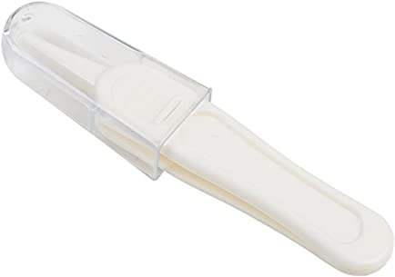 KOMUNJ Sicherheits-Rundkopf Babypflege Pinzette, Zur sanften Reinigung der Ohren und Nase Ihres Babys, besonders schonend und sanft zur Babynase, Babypflege Kunststoff Pinzette