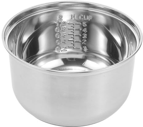 Operitacx Pot Intérieur En Acier Inoxydable 304 Pour Cuiseur À Riz 2L Compatible Remplacement Marmite Épaisse Usage Quotidien Cuisine