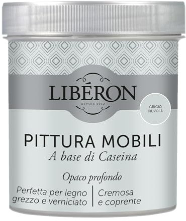 Libéron Pittura Mobili a base di Caseina Grigio Nuvola 0.5 L