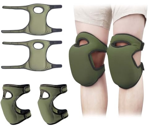 1 paire,Genouillères de Protection,Genouillères,Genouillères de jardinage,Genouillères souples avec sangles réglables,Genouillères avec Mousse Souple et Sangles Réglables