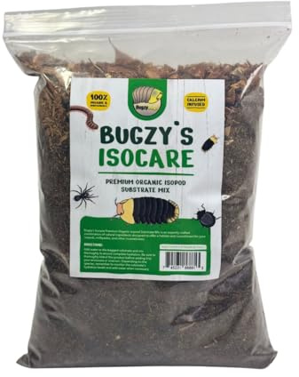 Isocare Bioactive Terrarium Substrate Mix 4 Quart Vivarium Substrate for Isopods, Reptiles, Amphibians, Springtails All-Natural Nutrient-Rich Blend