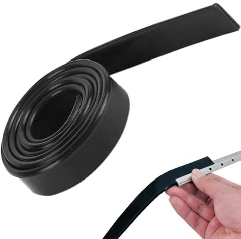 WeddHuis Limpiacristales de silicona, 1 unidad, recortable, de goma, suave, se puede cortar, de repuesto para ventanas y cristales, compatible con rasqueta y limpiador cristales, ideal para (105 cm)