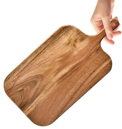 Tabla De Cortar De Madera - Tabla Para Picar | Tabla Para Trinchar | Bloque De Carnicero Grande Y Grueso Para Carne, Verduras Y Pan | Bandeja De Cocina Reversible Con Ranura Para Jugos | Tabla Resiste
