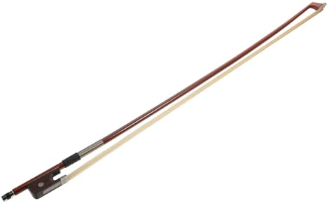 Archetto per Violoncello in Legno Brasiliano 3/4 Marrone | Pelo di Coda di Cavallo, Forma Tradizionale Asta Dritta, per Prove e Sala Band Scolastica