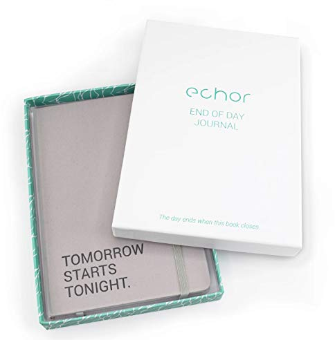 Echor 'End Of Day' Wellness Journal, A5 självvårdande anteckningsbok - öva nattlig tacksamhet, reflektioner och uppmuntringar för mental hälsa och stresslindring