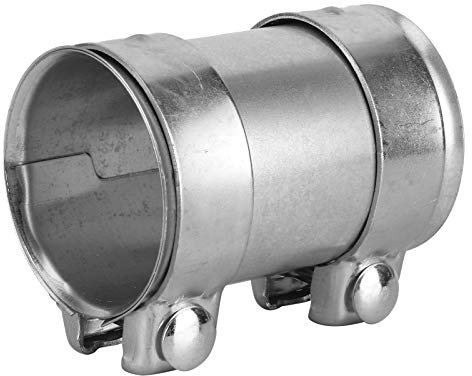 3in 76mm Exhaust Pipe Connector Double Clamp Joiner Stainless Steel Sleeve Universal Tube Repai Exhaust Hose Connector Exhaust Pipe Connector Exhaust Manifold Gasket