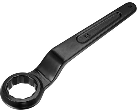 uxcell Llave de impacto tipo anillo de extremo de caja de 46 mm, herramienta de mano de acero de alta resistencia