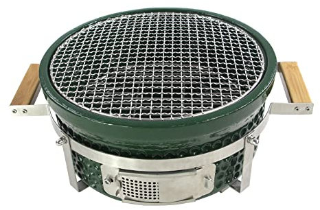 YNNI KAMADO TQ00RHGR Grille de barbecue ronde en céramique Vert