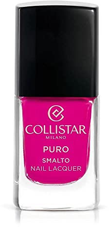 Collistar Puro Nail Lacquer Nagellack Lang anhaltend mit Brillantem Glanz-Finish, N. 551 Fucsia 10 ml