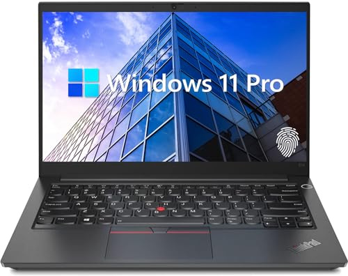 Lenovo ThinkPad E14 Gen 5 Ordinateur portable professionnel, écran FHD+ de 14, AMD Ryzen 7 7730U (Beat i7-1255U), 24 Go de RAM, 2 To SSD, lecteur FP, clavier rétroéclairé, HDMI, RJ45, Wi-Fi 6