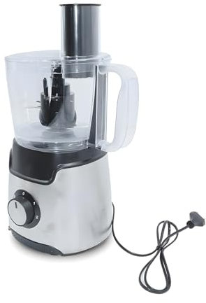 Wintem Robot da Cucina Multifunzionale con Contenitore da 1,25L 750W - 7 Comode Funzioni Come Tritare, Sminuzzare, Grattugiare, Impastatre e Affettare - 2 Velocità e Piedini Antiscivolo