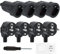 Lot de 8 Connecteurs Schuko, Kit Schuko Fiche + Prise Femelle 250V(16A), Ignifuge IP20, Prise D'alimentation, Jeu de Contacts de Protection, Fiche Europe Schuko pour Câble 8 mm