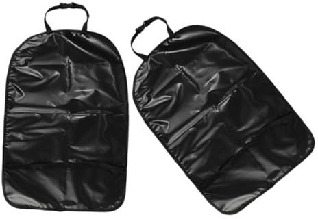 HONITANO Protezione Sedile Auto per Bambini 2 Pezzi Nero Oxford Anticalcio per Schienale Posteriore Auto e Veicoli