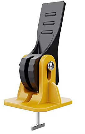 lyrlody Niveleur de Carreaux en Plastique, Outil de Pose de Sol et de Mur avec Cheville en Acier de 1.5mm, Système de Nivellement Réutilisable pour Carreaux de Céramique 8-12mm, 50