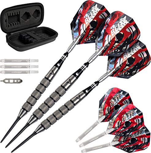 Viper Blitz 95% Tungsten Steel Tip Dart Set with Storage/Travel Case, 28 Grams